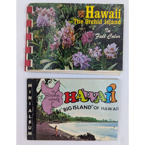 Vintage Hawaii Souvenir Mini Photo Book Lot of 2